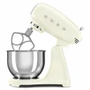 Планетарный миксер Smeg SMF05CREU 1000 Вт, чаша 4.8 л, 10 скоростей, ретро-стиль 50-х, кремовый