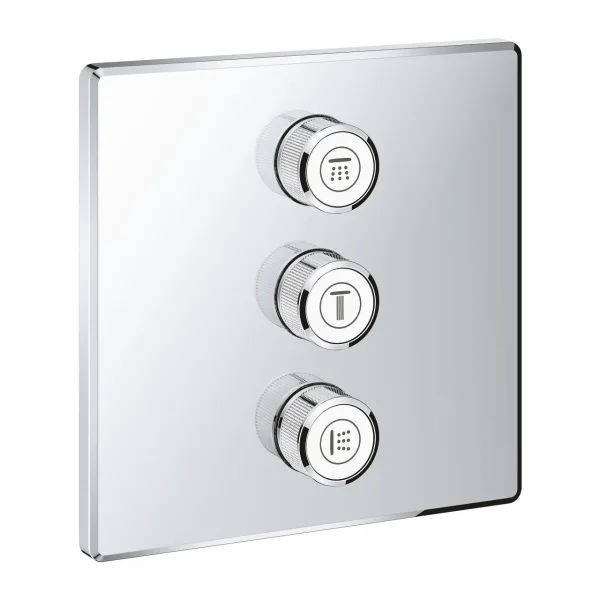 Внешняя часть вентиля GROHE Grohtherm SmartControl на 3 выхода, хром (29127000)