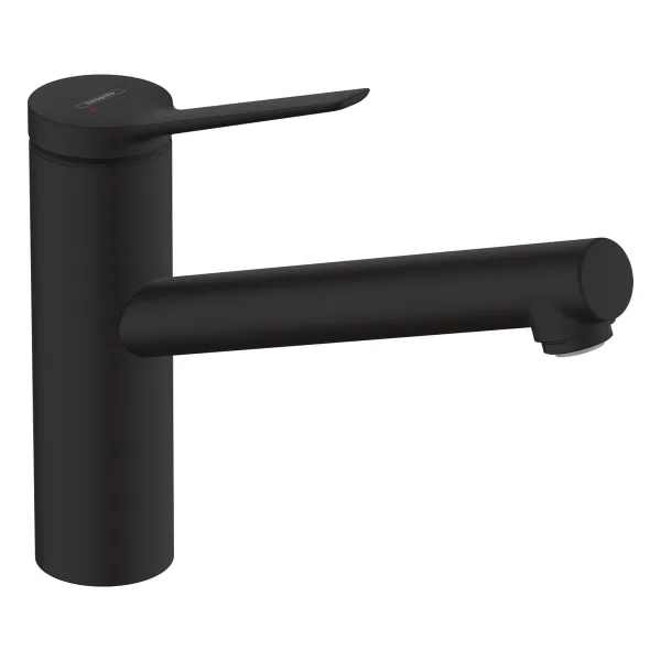 Смеситель для кухонной мойки hansgrohe Zesis M33 150, с поворотным изливом 74802670, матовый черный