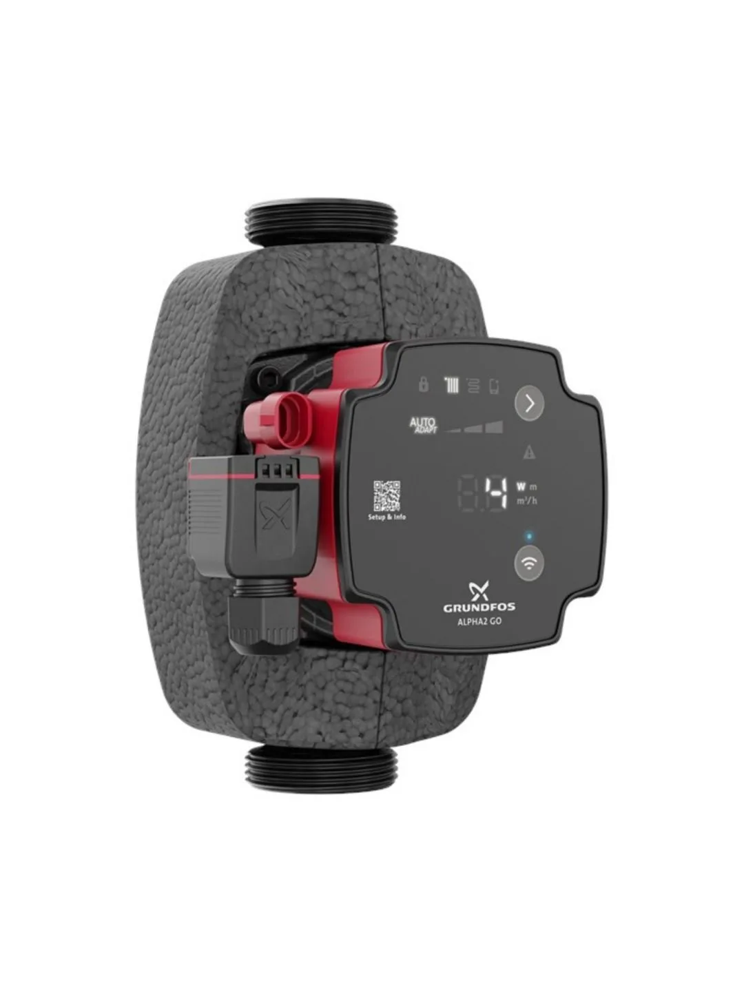 Циркуляционный насос Grundfos ALPHA2 GO 25-60 180, напор 6 м, подача 3,5 м³/ч, Bluetooth