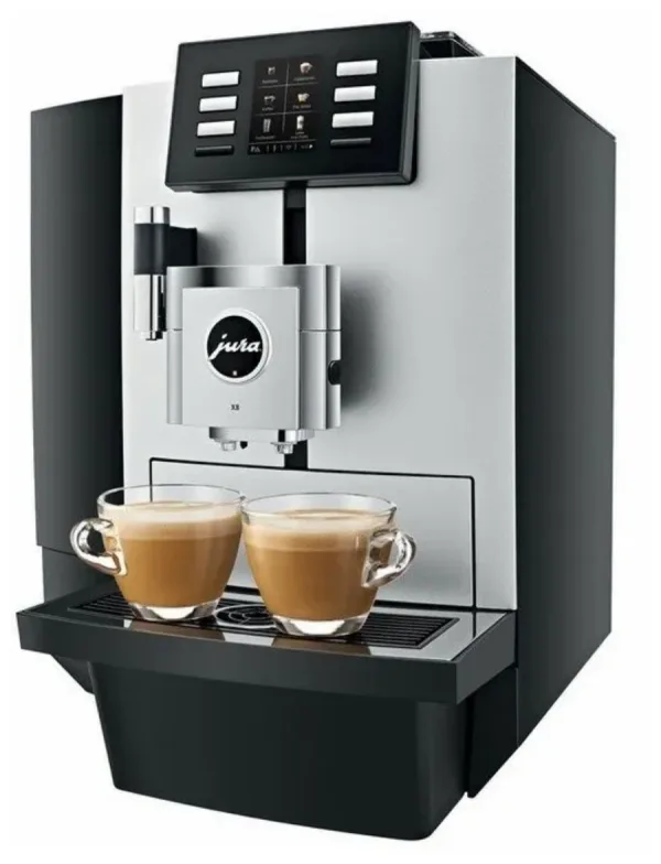Кофемашина Jura X8 Platinum 15413, черно-серая, давление 15 бар, зерно, 1450 Вт