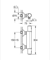 Смеситель-термостат для душа Grohe Precision Start 34594000