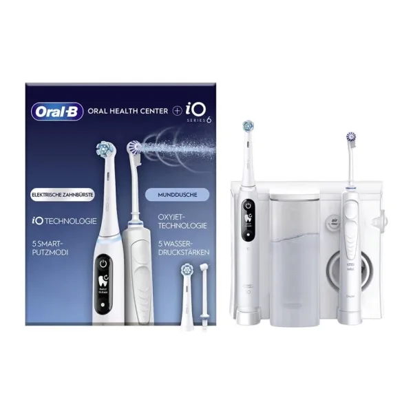 Система по уходу за полостью рта Oral-B Oral Health Center + iO Series 6 White
