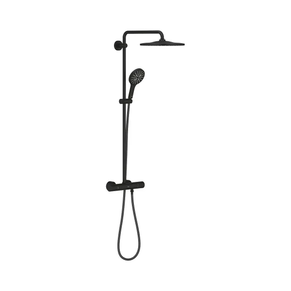Душевая система GROHE Rainshower SmartActive 310 с термостатом для душа, фантомный черный (22119KF0)