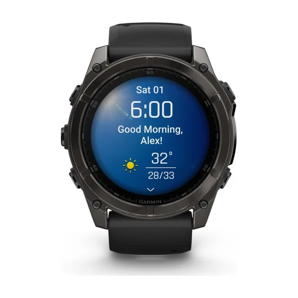 Смарт-часы Garmin fēnix 8 51 мм AMOLED Sapphire Carbon Grey DLC