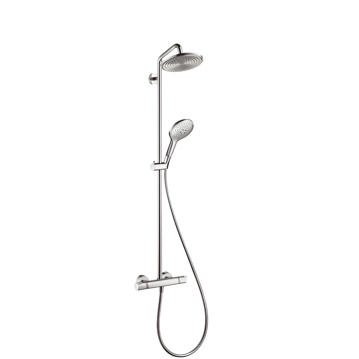 Душевая система Hansgrohe Mineral Radiance Raindance, верхний душ, латунь, хром