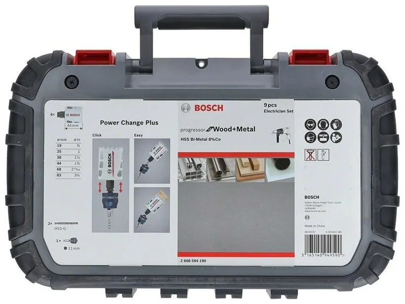 Набор коронок Bosch Progressor for Wood&Metal 2608594190, 9 шт.(6 коронок) — фото 3 из 11