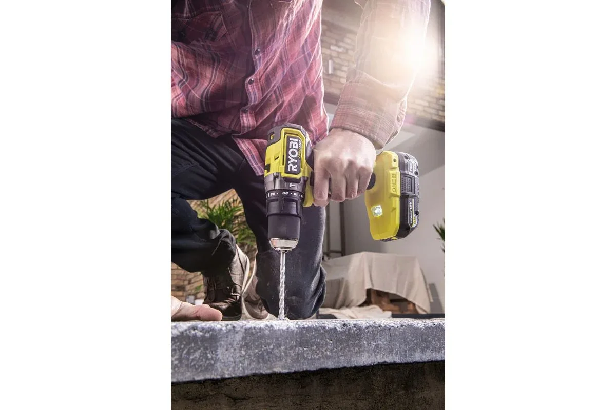 Дрель-шуруповерт ударная бесщеточная Ryobi ONE+ RPD18C-220S 5133004982 — фото 7 из 8