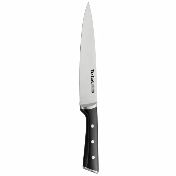 Нож кухонный "для шинковки" Tefal Ice Force 20 см K2320714, черный/нержавеющая сталь