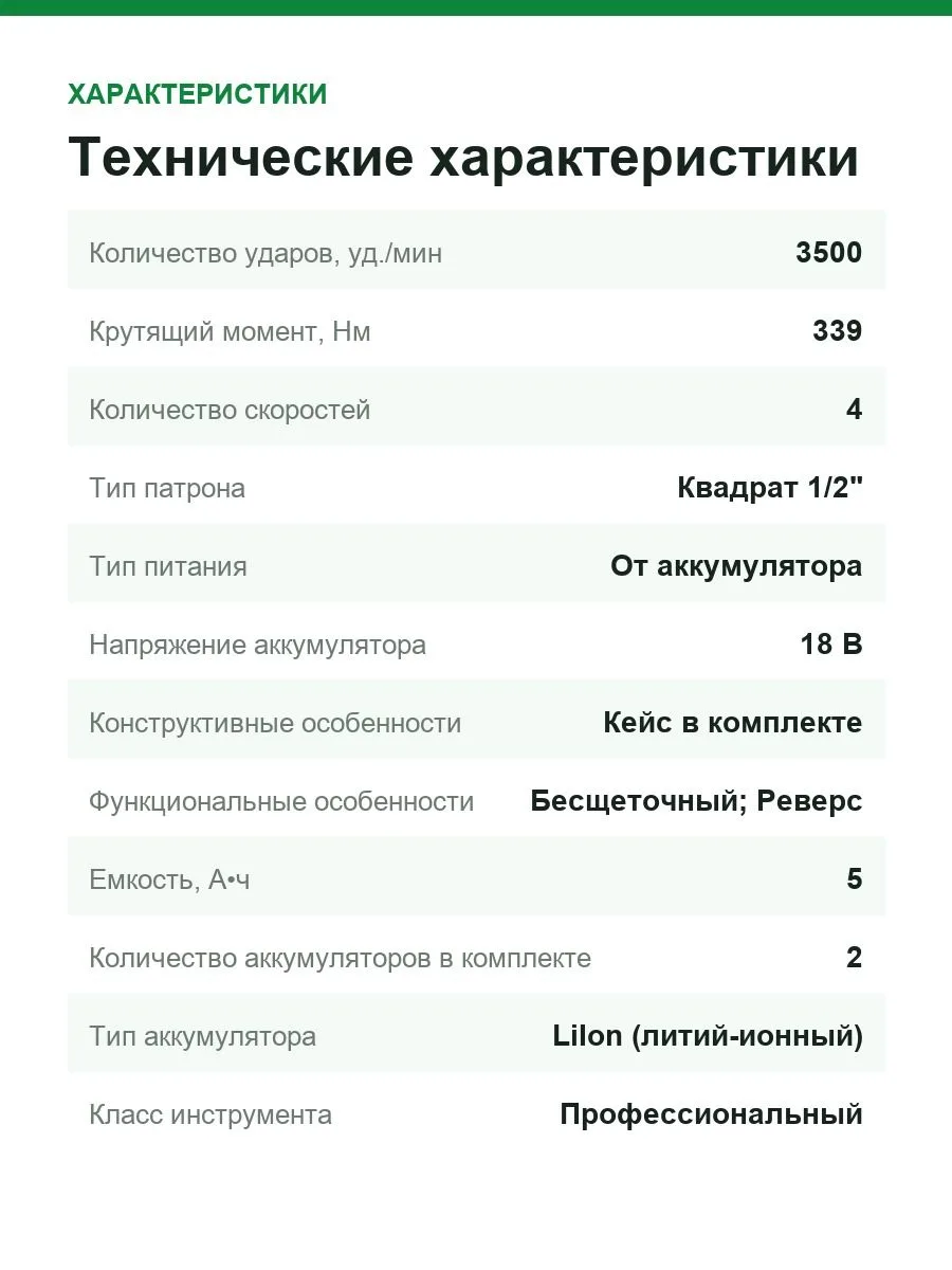 Гайковерт Milwaukee M18 FIW2P12-502X 4933478447 (с 2-мя АКБ, кейс) — фото 3 из 12