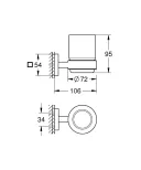 Стеклянный стакан с держателем из серии Grohe Start Cube 41097DC0