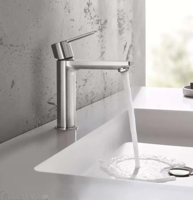 Смеситель для раковины GROHE Lineare 23791001, рычажный, хром — фото 7 из 8