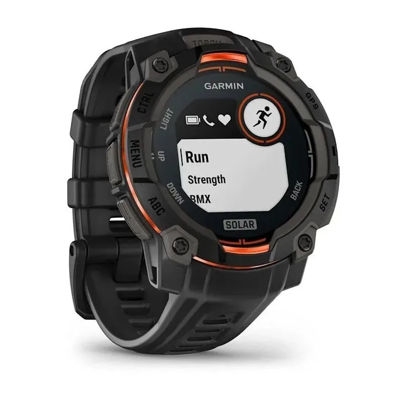 Умные часы Garmin Instinct 3 45 mm Solar Black with Black Band 010-02934-00 — фото 3 из 5