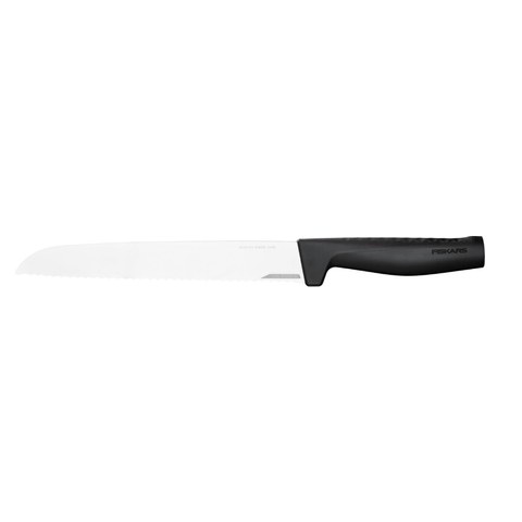 Нож для хлеба Fiskars Hard Edge 1054945, клинок 22 см, волнистая заточка LZR-EDGE