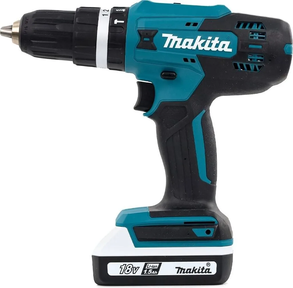 Ударная дрель-шуруповёрт Makita HP488D011, зеленый/черный, в кейсе — фото 3 из 9
