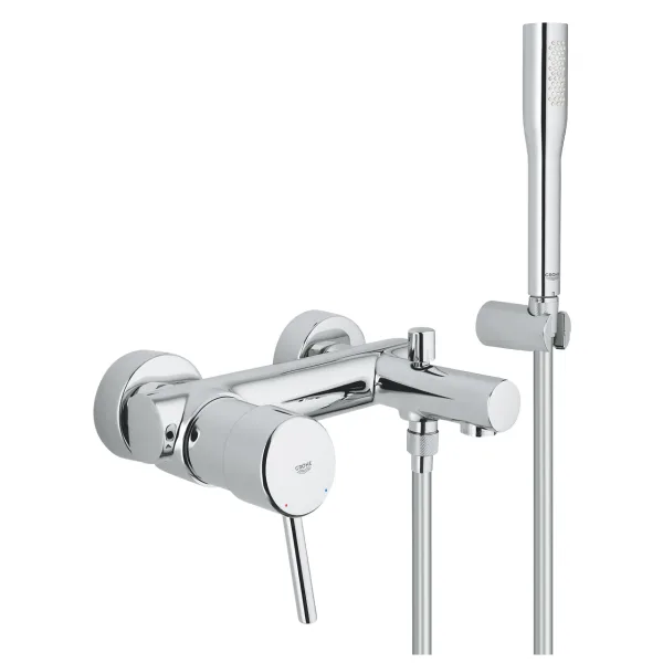 Смеситель для ванны GROHE Concetto 32212001, с душем, латунь, хром