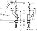 Смеситель Hansgrohe Logis 71130000