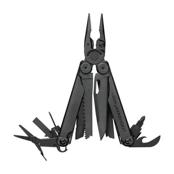 Мультитул Leatherman Wave Plus Black, 18 инструментов, лезвие 420HC