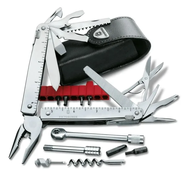 Мультитул Victorinox Swiss Tool X Plus Ratchet 3.0339.N, 38 функций, серебристый