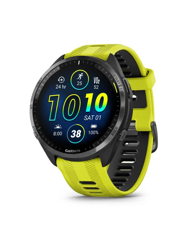 Спортивные смарт-часы Garmin Forerunner 965 AMOLED GPS жёлто-чёрные