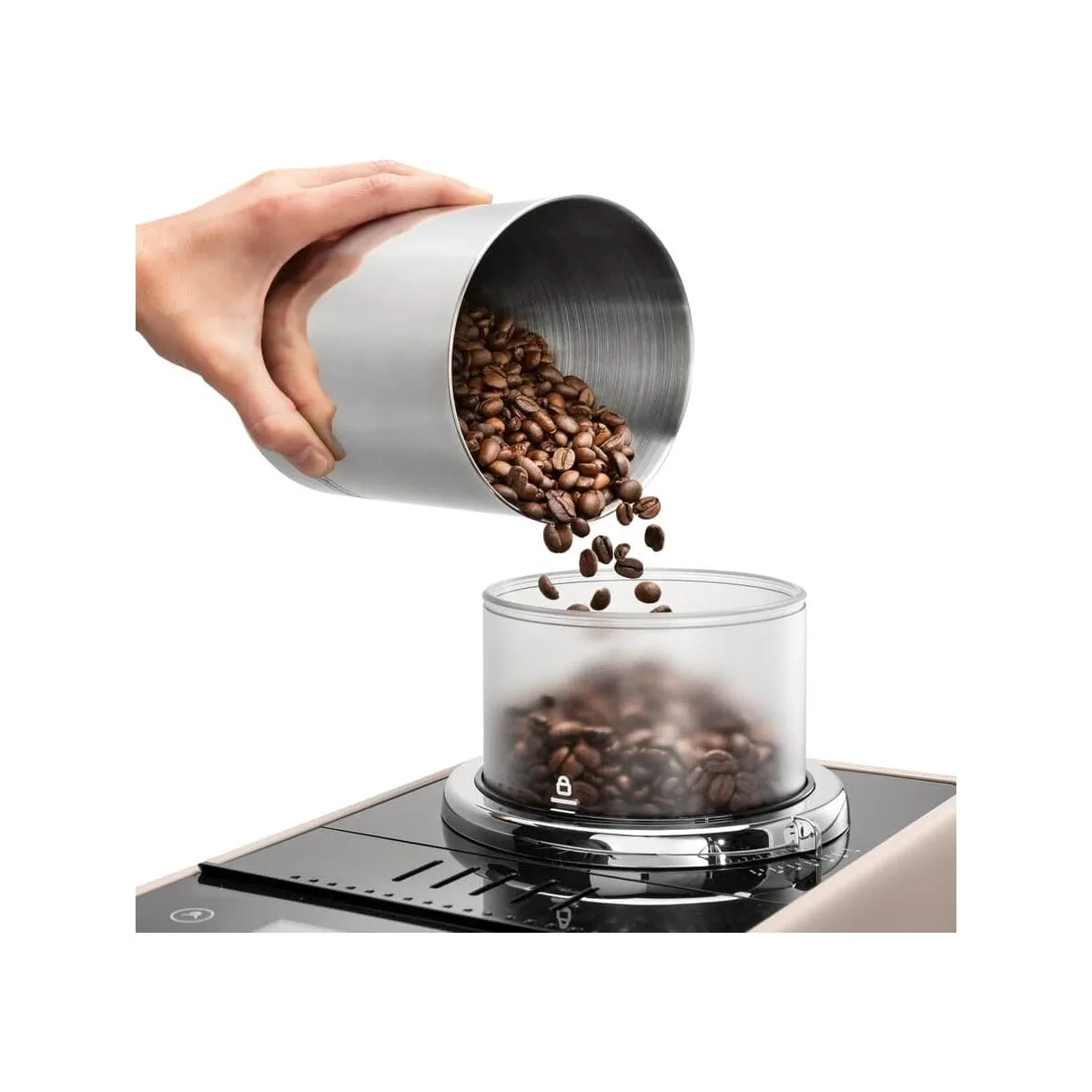 Кофемашина DeLonghi Rivelia EXAM440.55.BG бежевая — фото 4 из 5