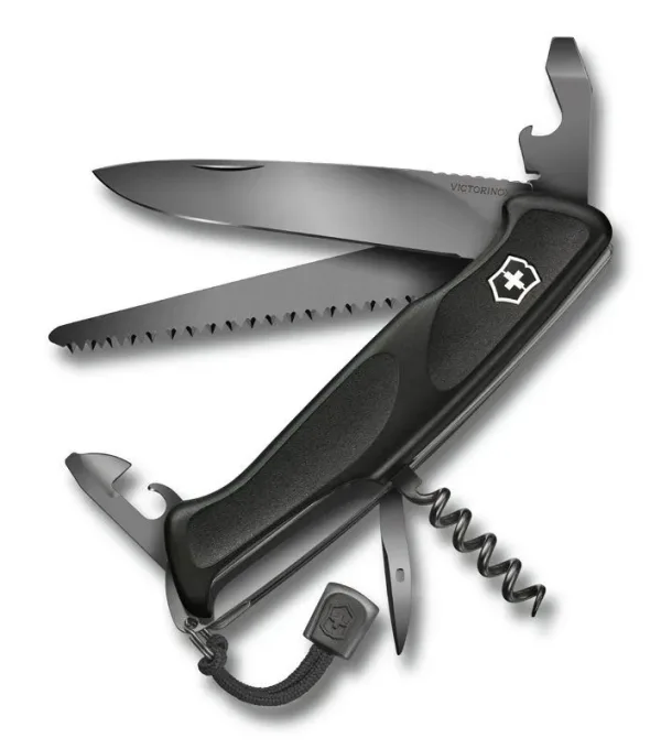 Нож складной Victorinox Ranger 55 Grip Onyx Black, 0.9563.C31P