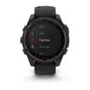 Умные часы премиум класса Fenix 8 47 mm, Solar Sapphire, Carbon Gray DLC Titanium with Black/Pebble Gray 010-02906-11