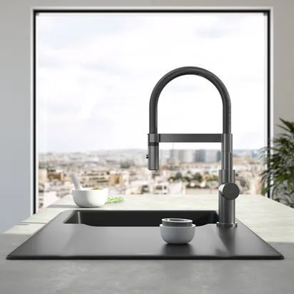 Однорычажный смеситель для кухни Villeroy & Boch Steel Expert Compact Anthracite (92730005) — фото 7 из 7