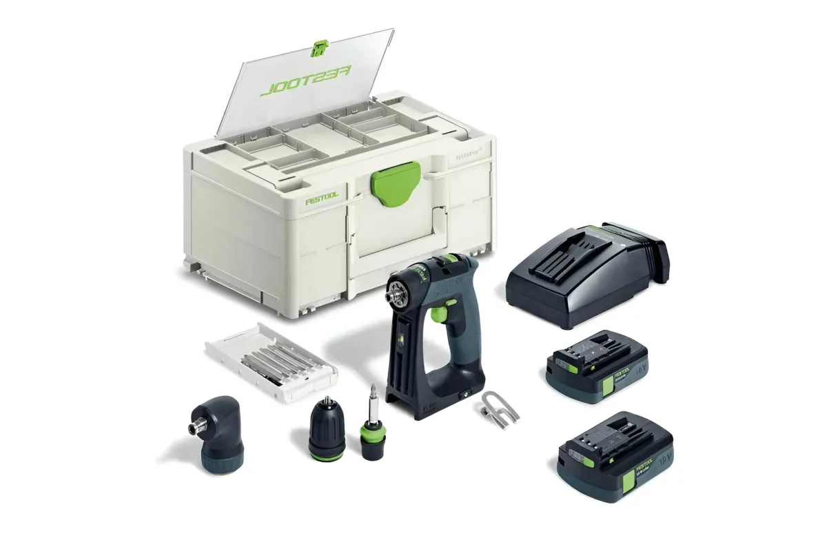 Аккумуляторная дрель-шуруповёрт FESTOOL CXS 18 C 3,0-Set, синий/черный