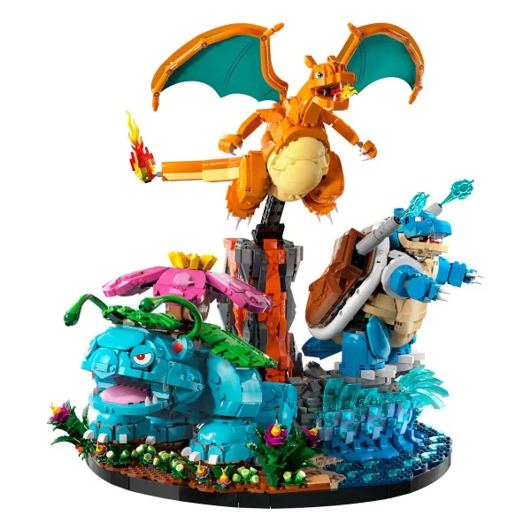 Конструктор LEGO Pokémon Venusaur, Charizard and Blastoise 72153, 6838 деталей
