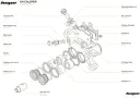 Комплект гидравлического дискового тормоза Hope Tech 4 E4 MTB(правая ручка), 200 см, красный