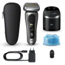 Электробритва Braun 9565cc Series 9 Pro+ серый, влажное и сухое бритье
