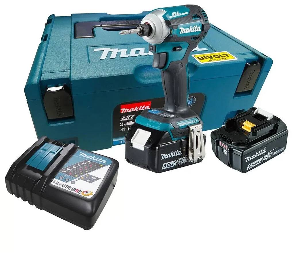 Аккумуляторный ударный винтовёрт Makita DTD172RTJ (18V, 2x5.0Ah, Li-Ion, MakPac) — фото 3 из 12