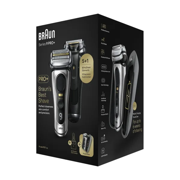 Электробритва мужская Braun Series 9 Pro+ 9577CC (7500435218283), черно-серый