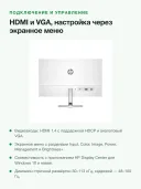 Монитор HP Series 5 524sw 23,8" IPS Full HD 100 Гц 99% sRGB белый