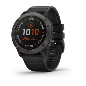 Умные часы Garmin Fenix 6X Pro Solar, серый/черный 010-02157-21