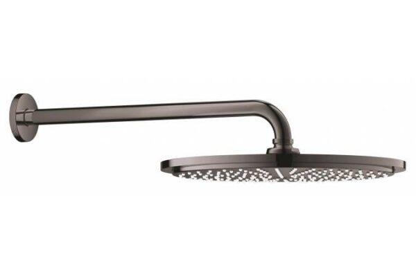 Верхний душ GROHE Rainshower с кронштейном, темный графит глянец (26066A00)