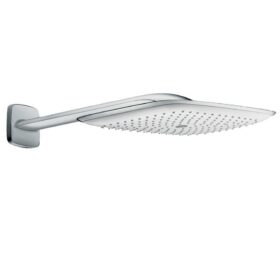 Верхний душ с держателем, белый/хром, Hansgrohe PuraVida 27437400