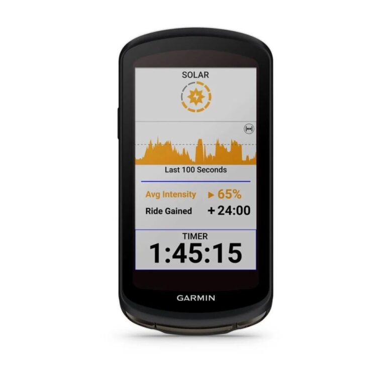 Велокомпьютер Garmin Edge 1040 Solar с GPS-приемником и подзарядкой от солнечной энергии
