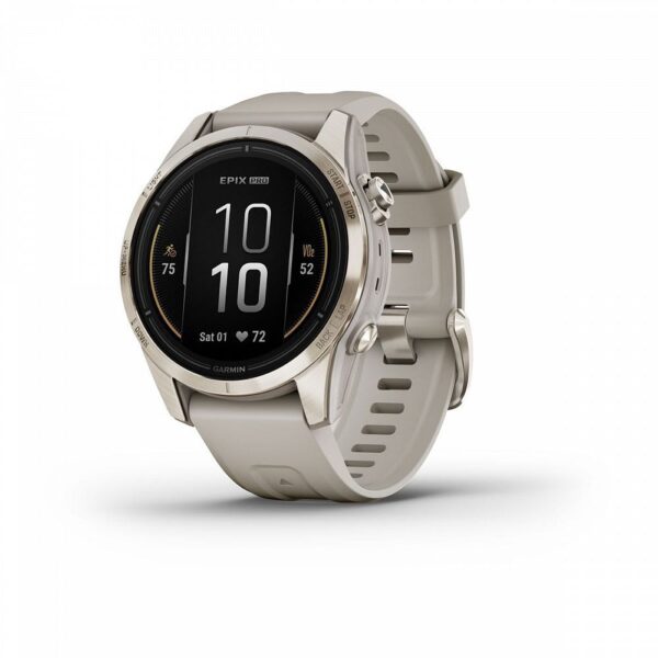 Умные часы Garmin Epix PRO Gen 2 Sapphire Edition 42mm, Soft Gold with Light Sand Band (010-02802-11)