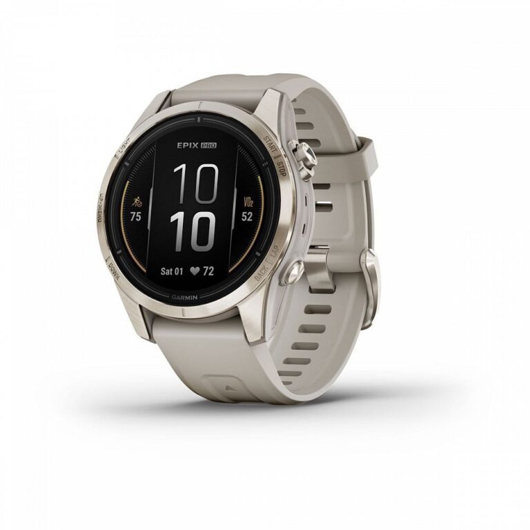 Умные часы Garmin Epix PRO Gen 2 Sapphire Edition 42mm, Soft Gold with Light Sand Band