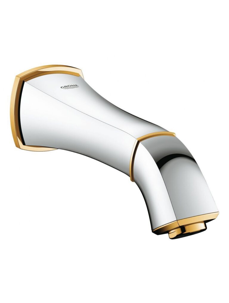 Излив для ванны GROHE Grandera, настенный, хром/золото (13341IG0)