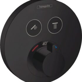 Термостатический смеситель для душа Hansgrohe ShowerSelect S 15743670, черный матовый