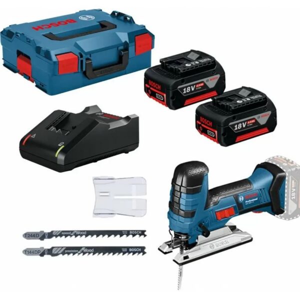 Лобзик Bosch GST18V-LI S 2x 4,0 Ah + GAL18V-40 +L-Boxx