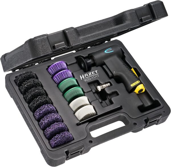 Зачистная машинка с набором насадок 15000 об/мин HAZET 9033-11/17