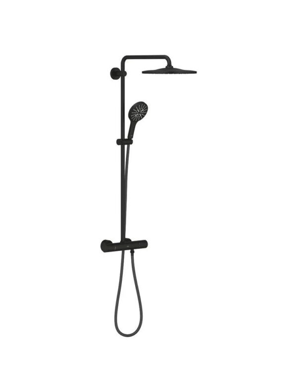 Душевая система GROHE Rainshower SmartActive 310 с термостатом для душа, фантомный черный (22119KF0)