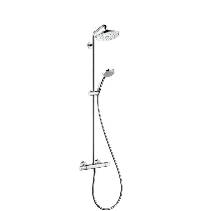 Душевая стойка Hansgrohe Croma 220 Showerpipe 27185000 хром термостат