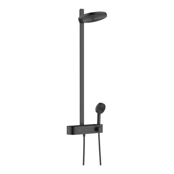 Hansgrohe Pulsify S Showerpipe Душевая система 260 2jet с термостатом ShowerTablet Select 400 черный матовый 24240670