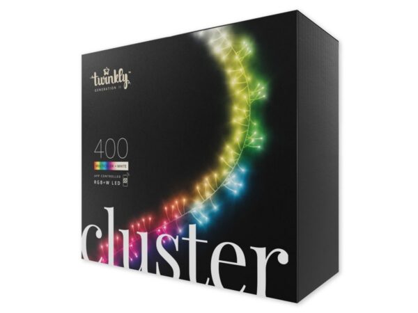 Smart-гирлянда Twinkly Cluster (Multicolor + White edition) - 400 шт. (6 м) RGB + W + BT + Wi-Fi TWC400SPP-BEU