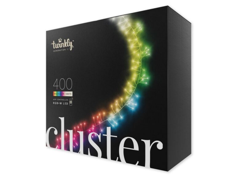 Smart-гирлянда Twinkly Cluster (Multicolor + White edition) - 400 шт. (6 м) RGB + W + BT + Wi-Fi TWC400SPP-BEU